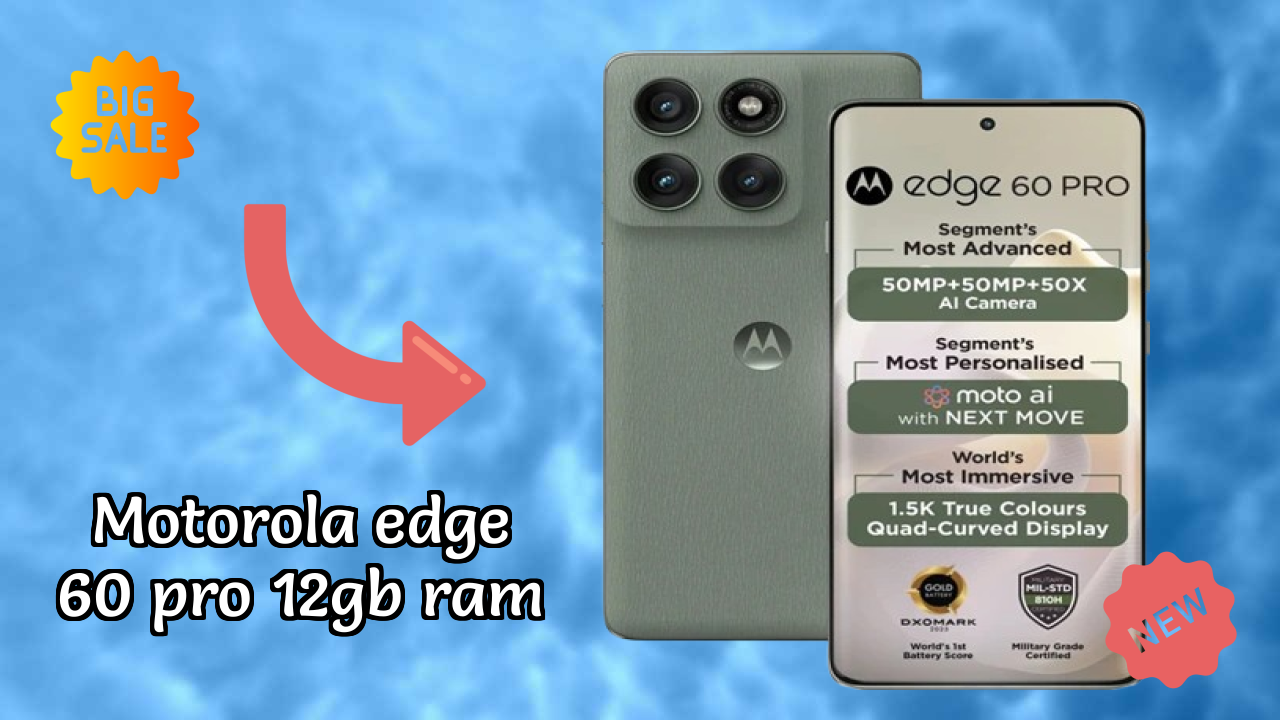 Motorola Edge 60 Pro 12GB RAM Display Size: 6.7 Inches (17.02 Cm) Screen Quality