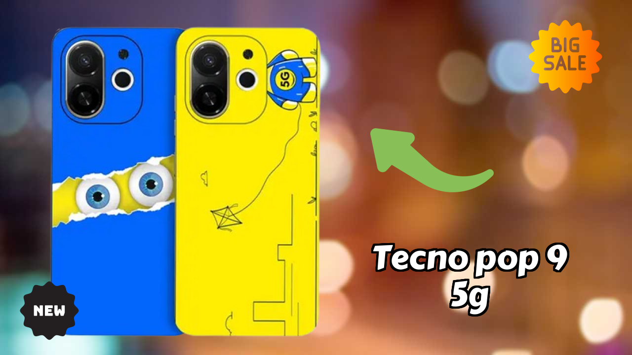Tecno Pop 9 5G Battery Life: 5000 MAh Charging Speed